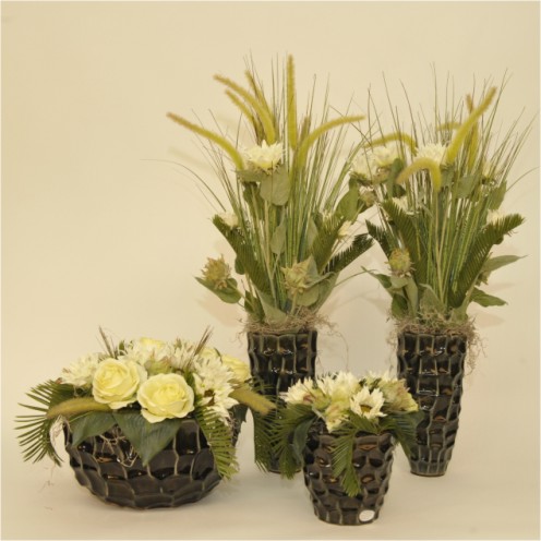 Bloemen op serie wit